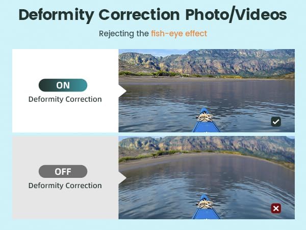 4K60FPS Action Camera Touchscreen, 40M Waterproof Underwater Camera with 64G SD Card, 6-Axis Stabilization Motorcycle Camera 8X Zoom with 2.4G Remote Control 2 * 1350 mAh Batteries - Image 6