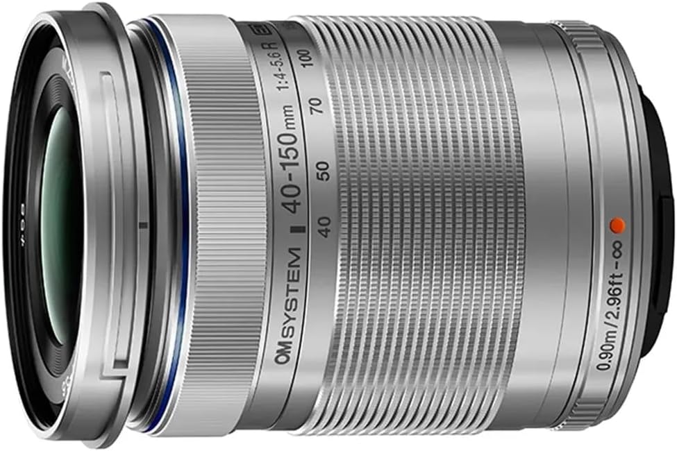 OM SYSTEM M.Zuiko Digital ED 40-150mm f/4-5.6 R Lens for Micro Four Thirds, Silver